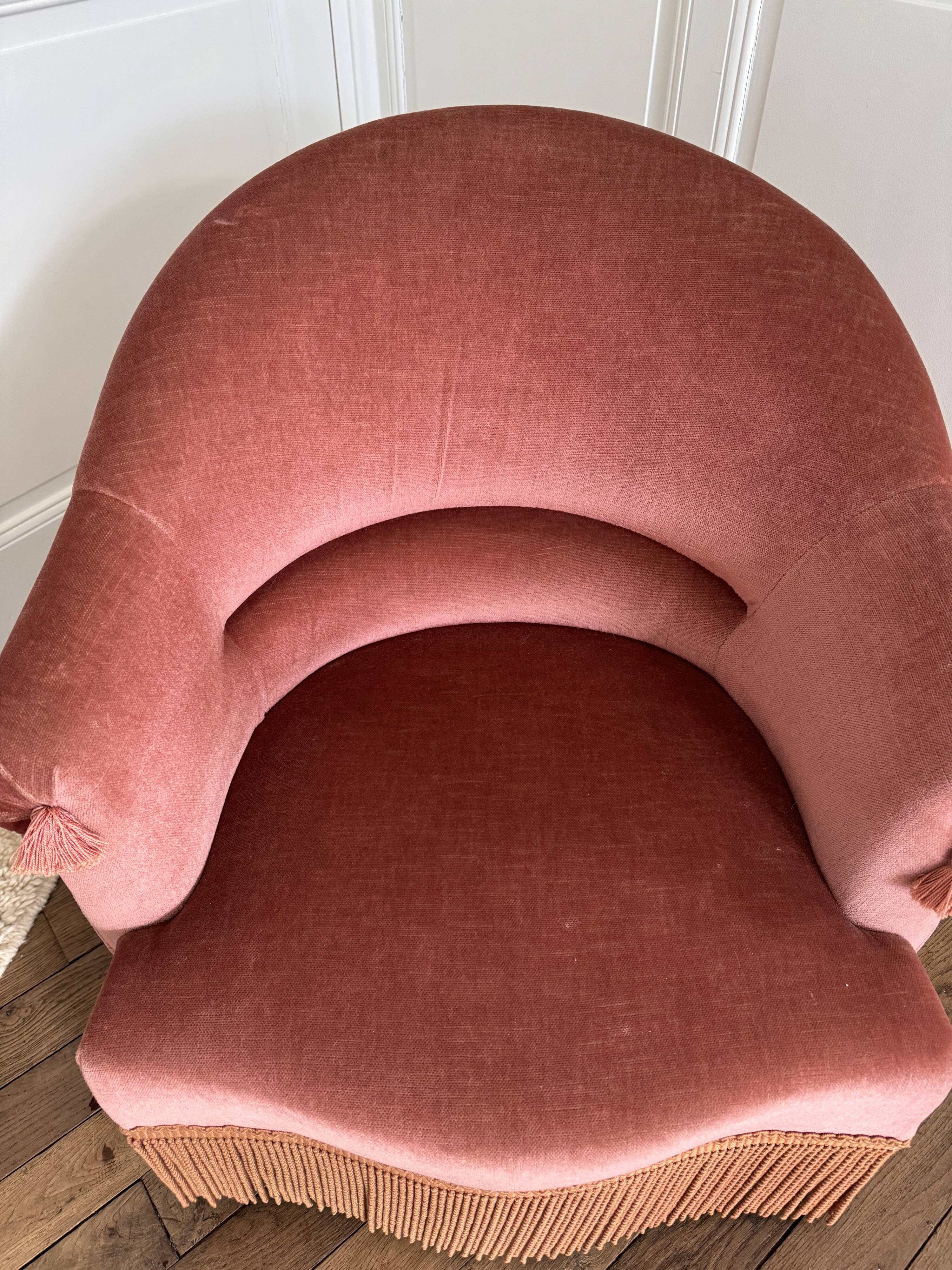 Fauteuil crapaud vintage