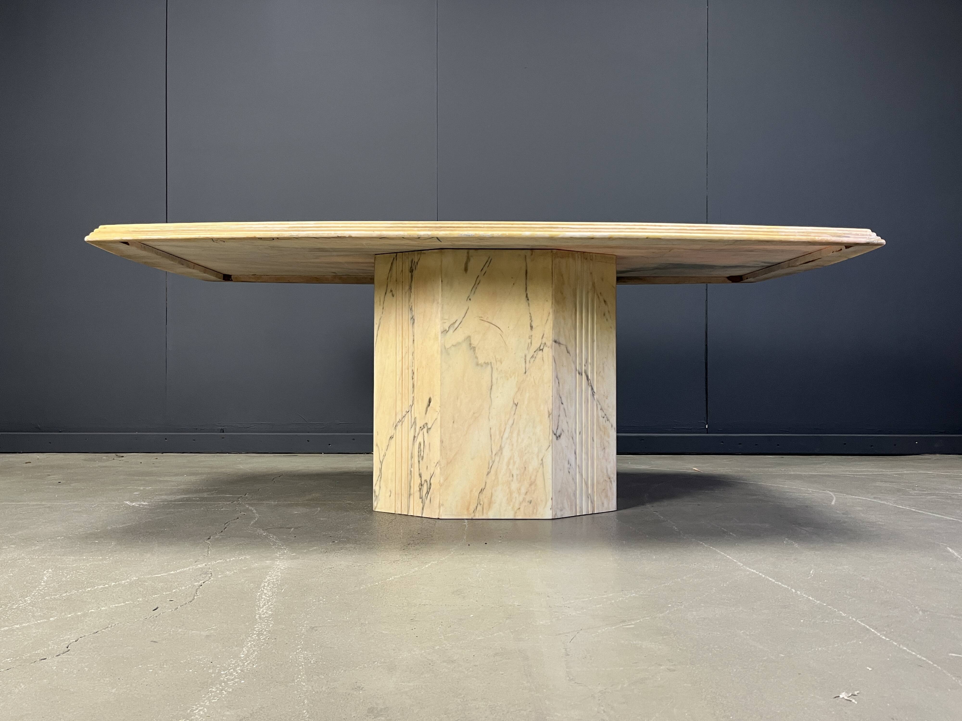 Vintage marble dining table, 1970s