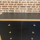 Chest of drawers restyled in black