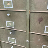 Military metal cabinet with hinged door