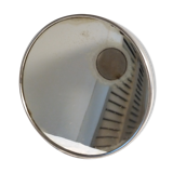 Round Barber informed and magnifying mirror