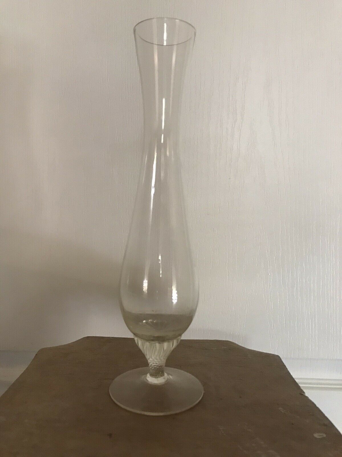 Vintage glass soliflore vase