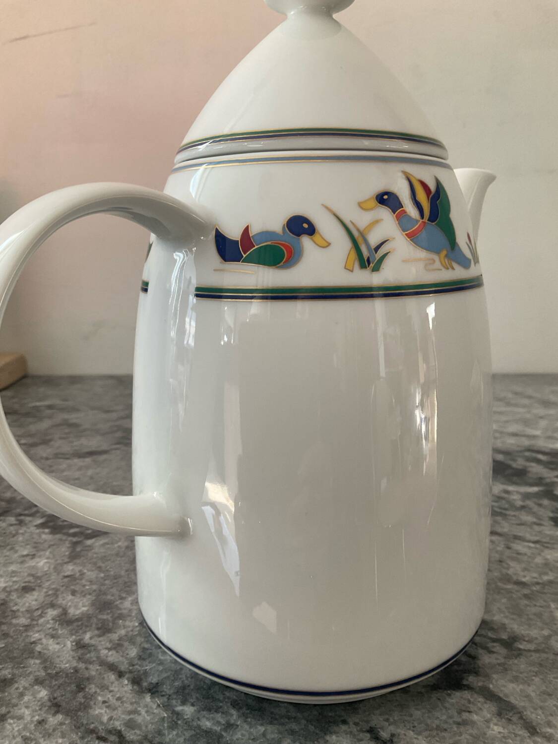 Vintage coffee pot Arzberg Germany mod. Bluebirds