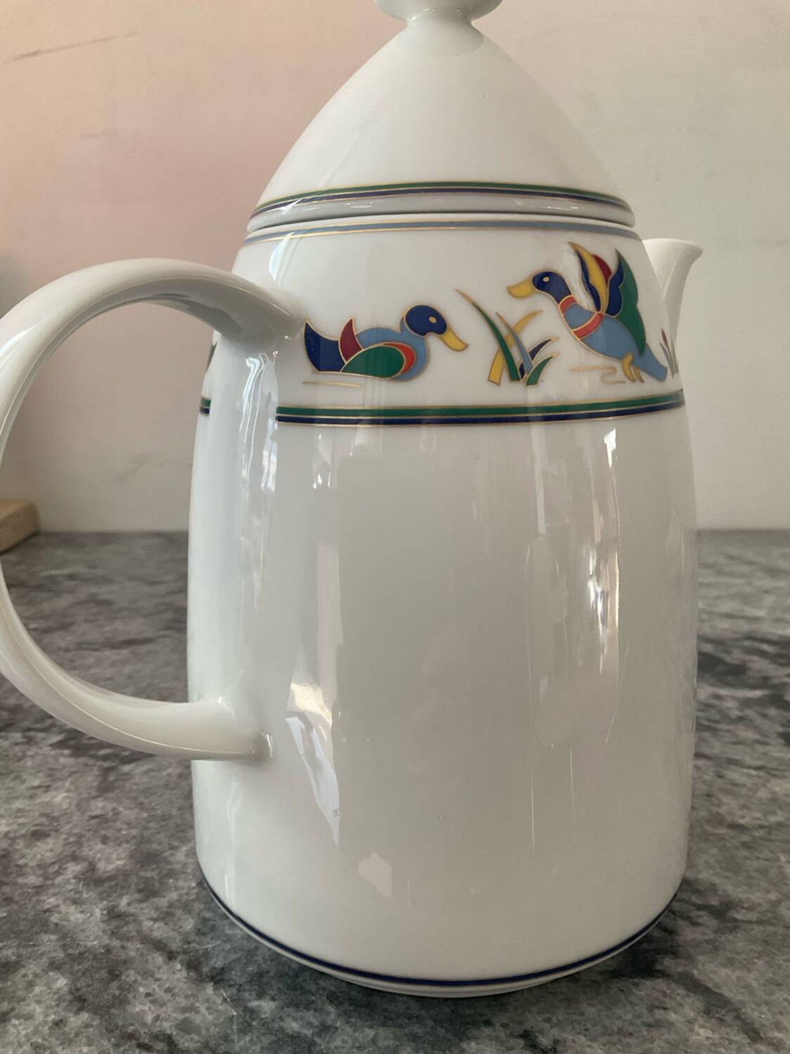 Vintage coffee pot Arzberg Germany mod. Bluebirds