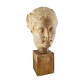Tête en plâtre déesse Hygie