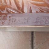 Lion stylized art deco earthenware of Saint Clement