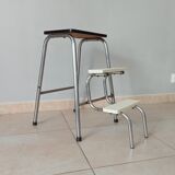 Vintage folding stepladder 60s