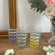 5 vintage orangeade glasses