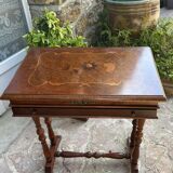 Antique dressing table in inlaid wood