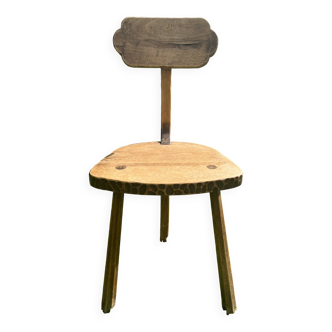 Chaise noyer faites main