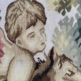 Handmade aubusson vintage tapestry 116x149 cm
