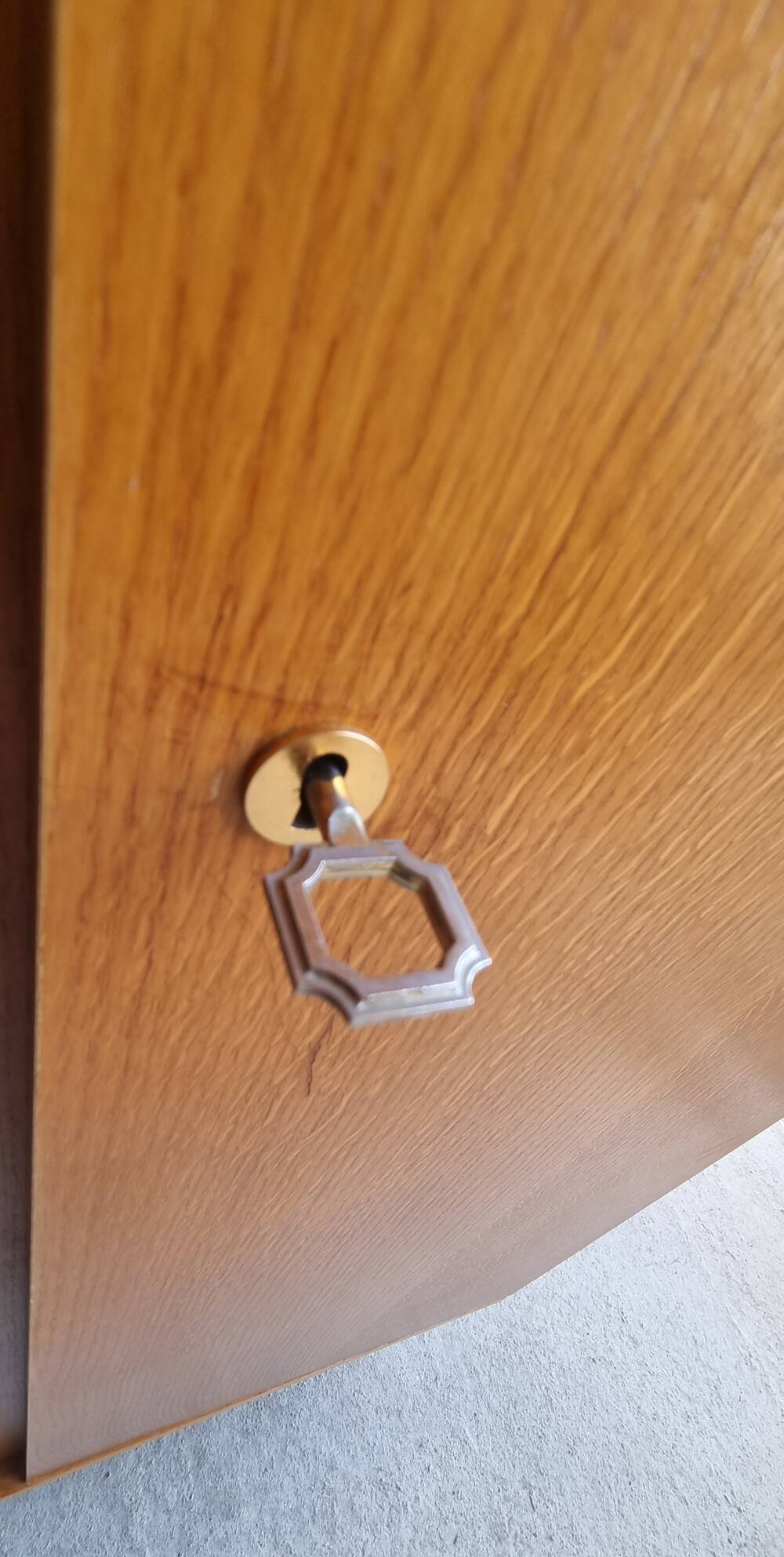 Wooden cabinet, wardrobe, shelves, vintage, 60s