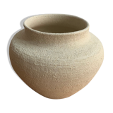 Vase en grès blanc