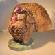 Domien ingels for ceramaes 'turkey' rare polychrome animal sculpture c