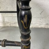 Chaise Napoleon III, Chiavari en bois noirci peint et cannage