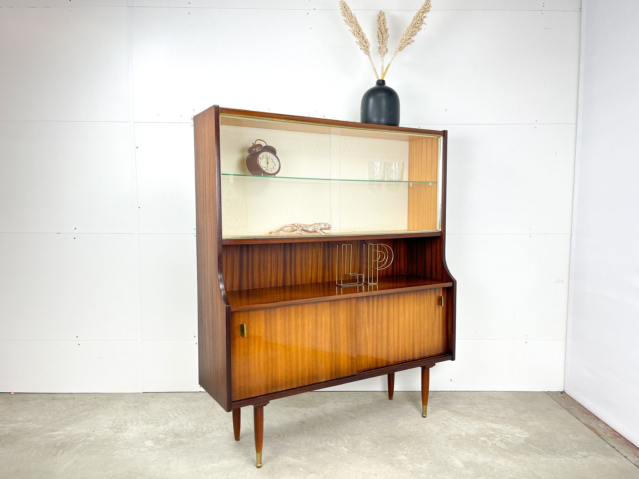 Vintage display cabinet from the sixties