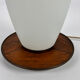 Mid century italian glass and teak floorlamp, 1950s