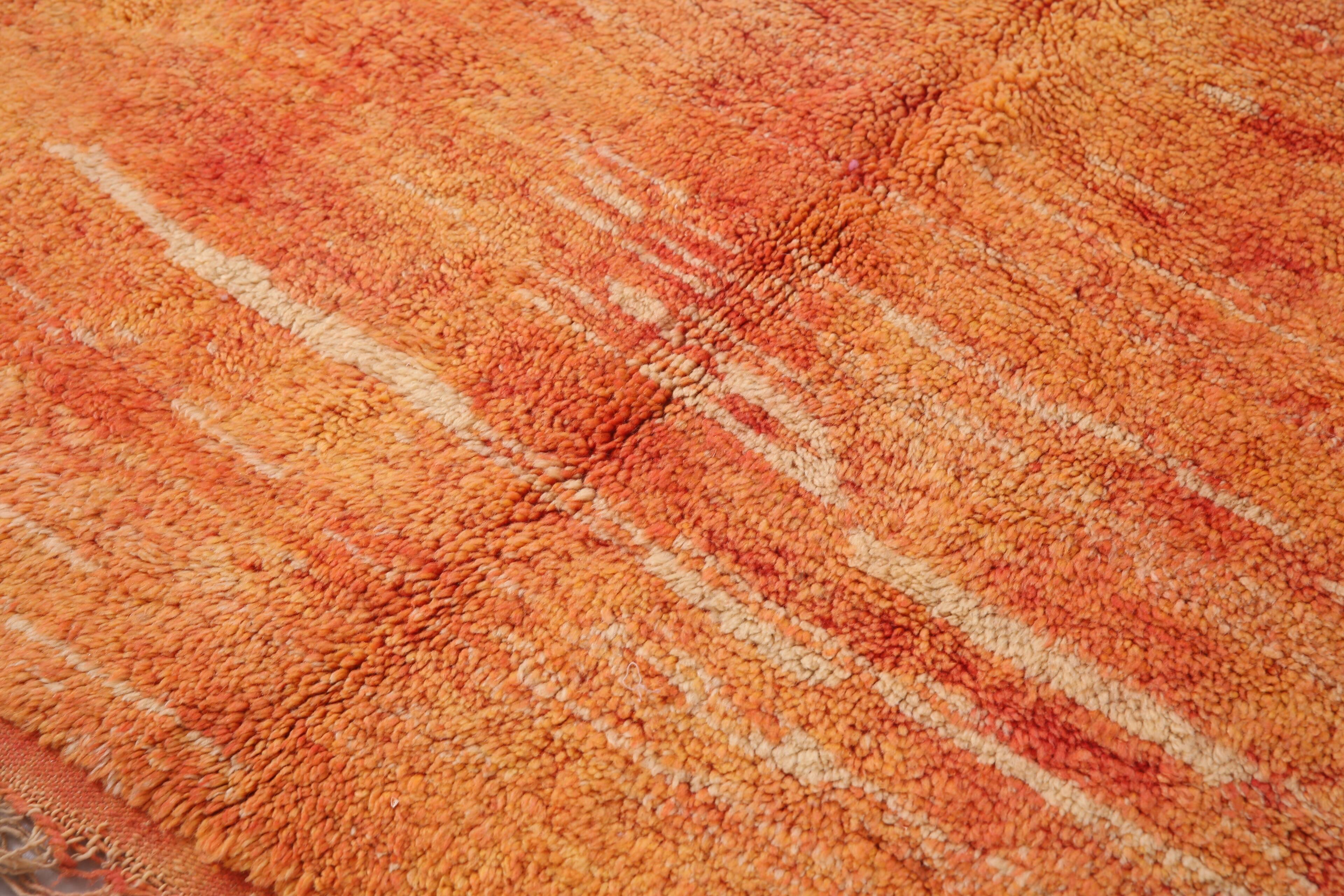 Vintage Moroccan Rug 203 x 281 cm - Handmade Berber Rug - Old Moroccan Rug