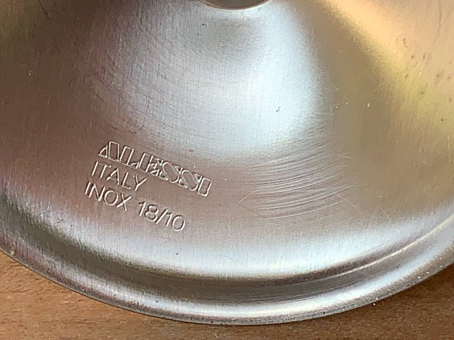 Paire de vases inox 1970 Alessi