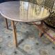 Garden furniture in rattan table and 4 armchairs