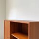 Vintage wooden cabinet with shelves and 1 door