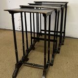 Set of 4 wooden nesting tables, Napoleon III