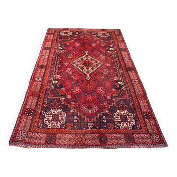 Tapis Persan Shiraz ancien en laine fait main