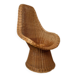 Wicker armchair