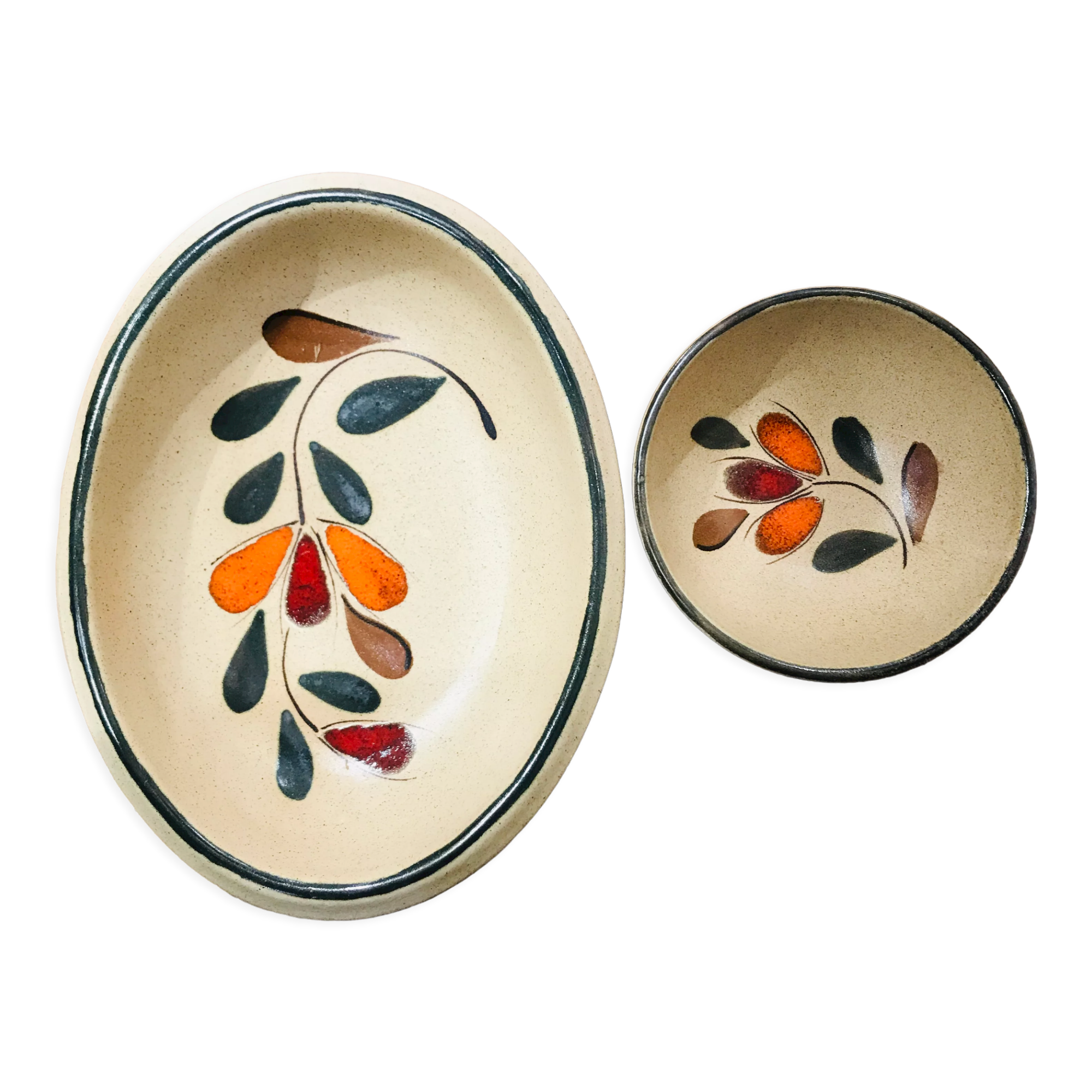 St Clément ravier and ceramic cup set