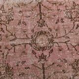 Pink & Brown Large Vintage Rug, 213x325Cm