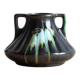 Thulin Airain flamed stoneware vase with handles, Belgium, Art Deco period