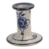Vintage stoneware candle holder signed Jesper Packness, designer/ceramicist.