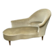 Méridienne vintage en velours vert