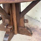 Solid wood round table