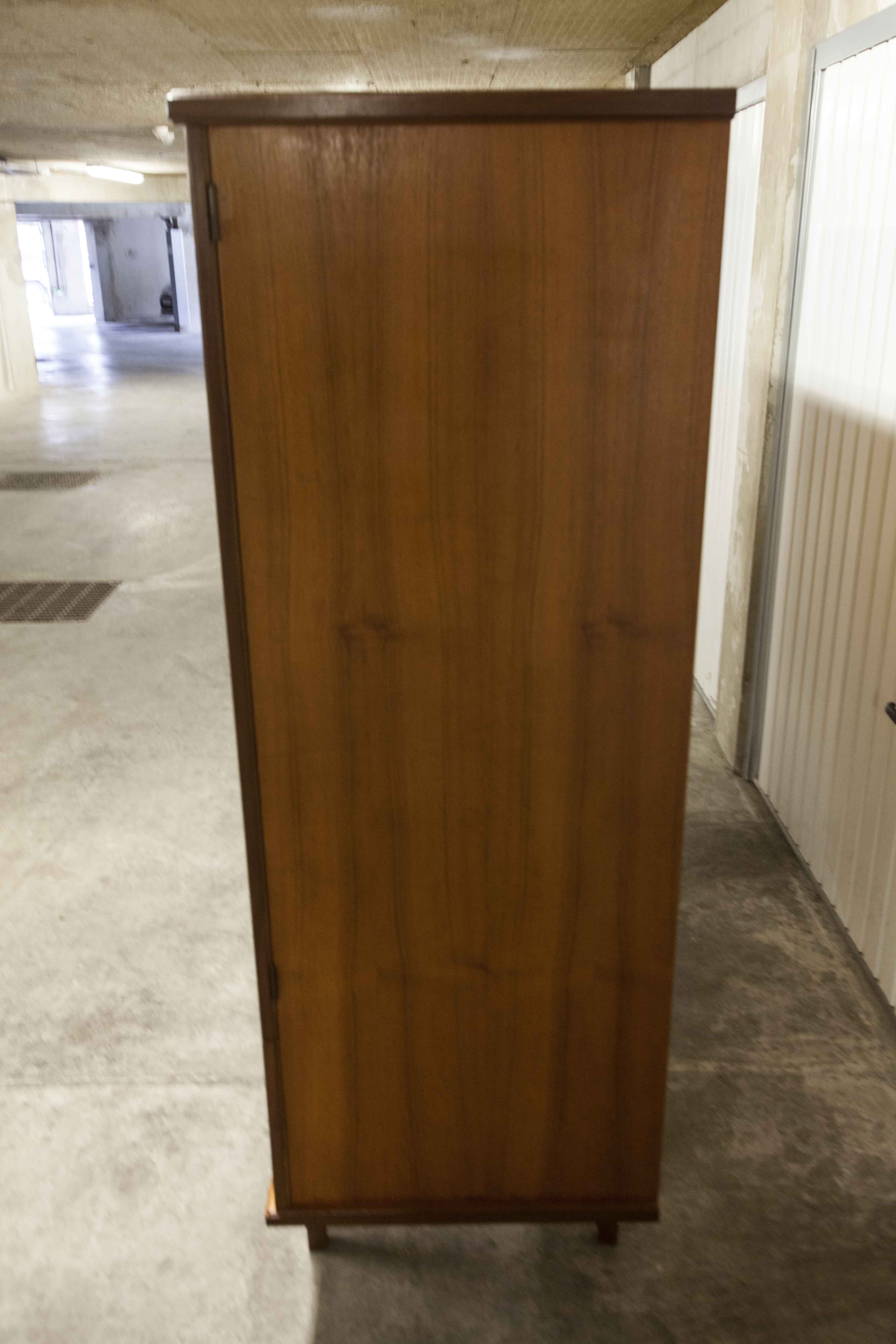 Scandinavian teak cabinet 4 doors 2+1 drawers wardrobe 1960