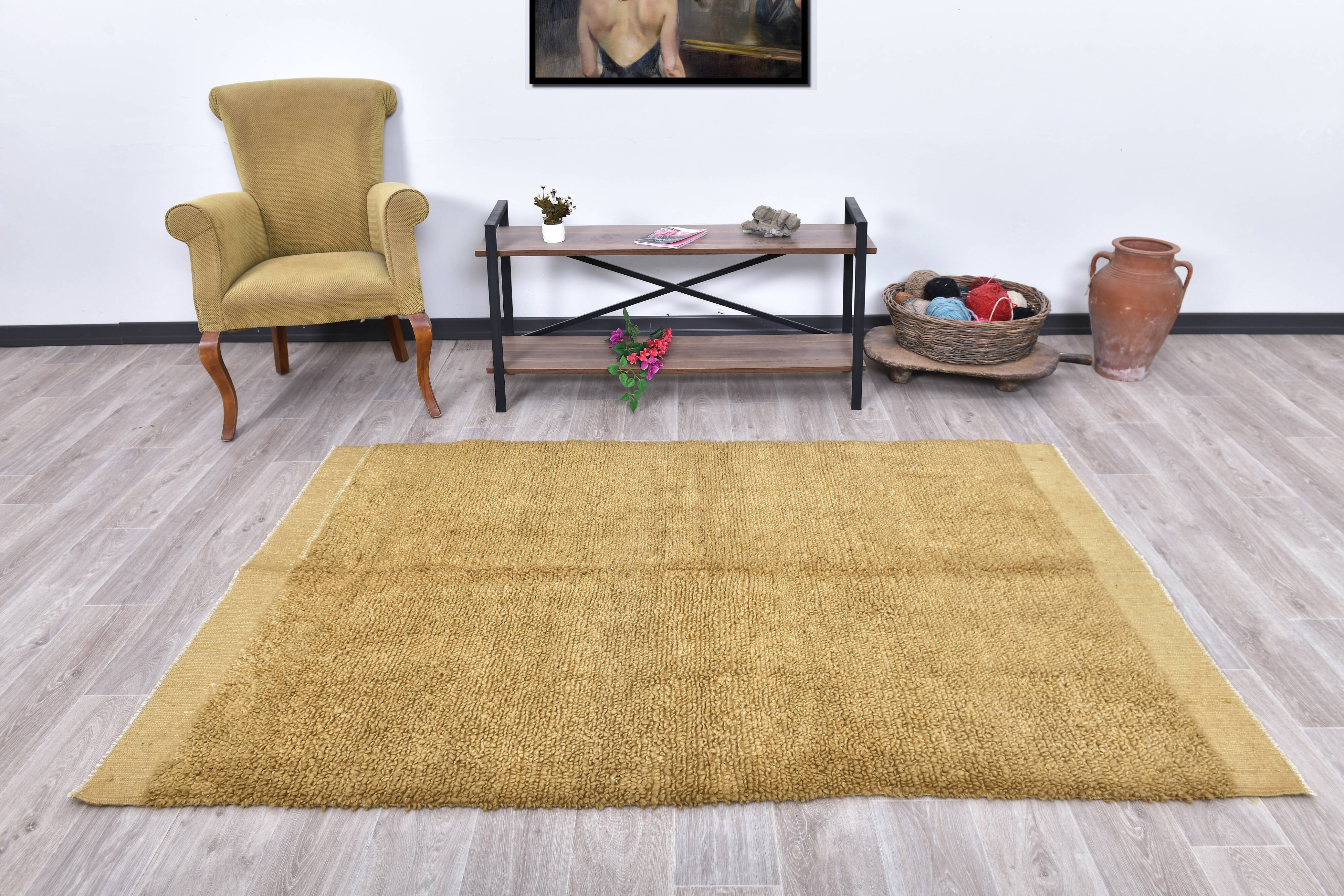 5x7 Modern %100 Wool Vintage Rug 163x212Cm SK 240947