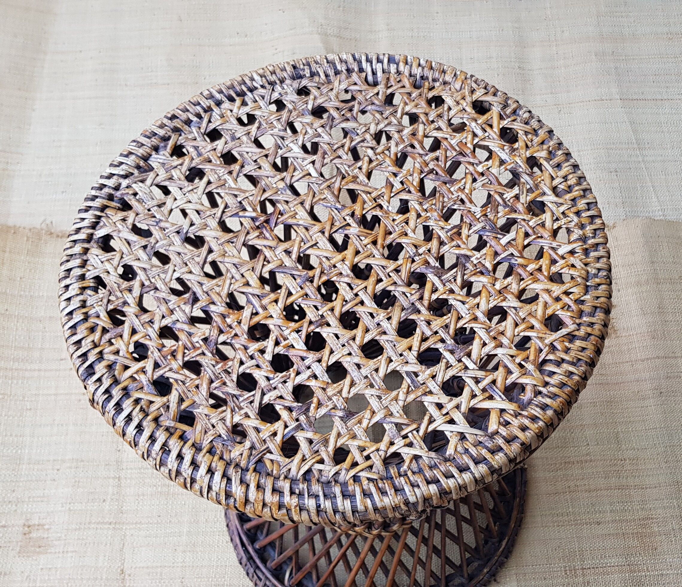 Tabouret Tam-tam osier