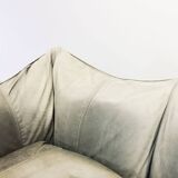 Mario Bellini 2-Seat Le Bambole Sofa for C&B Italia in Leather & Fabric 70s