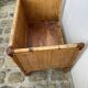 Fauteuil vintage en rotin et bambou