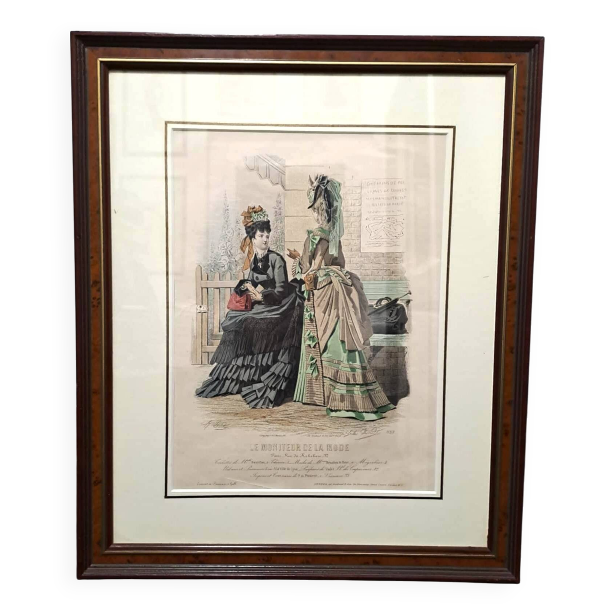 Fashion sketch under frame