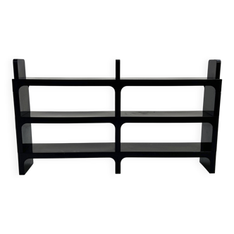 Modular black shelf by Olaf Von Bohr for Kartell, 1970