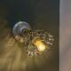 Vintage blue-tinted glass lampshade - tableware collection