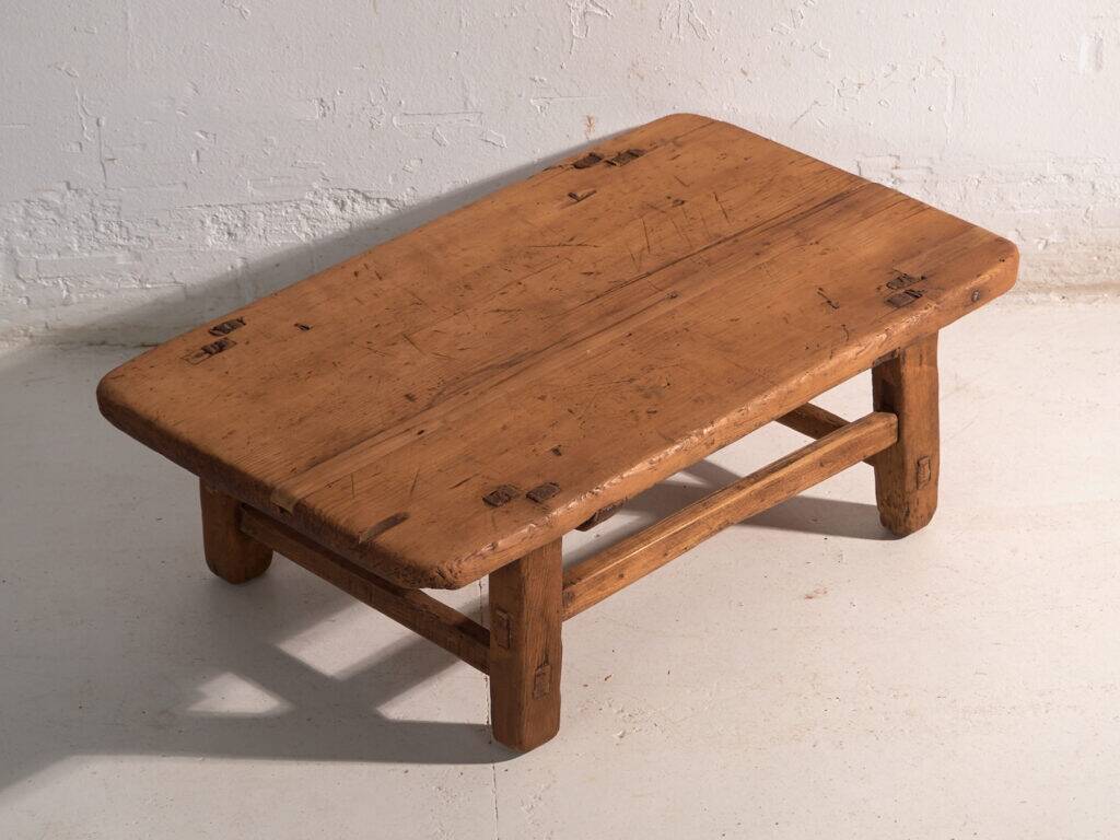 Antique pine coffee table – China, circa 1890