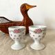 Coquetiers vintage fleuris