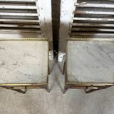 Pair of mahogany bedside tables