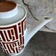 Vintage earthenware teapot