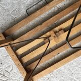 Folding wooden stool