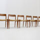 Chaises de salle à manger vintage Modèle 75 par Niels Otto Møller en papercord, ensemble de 6