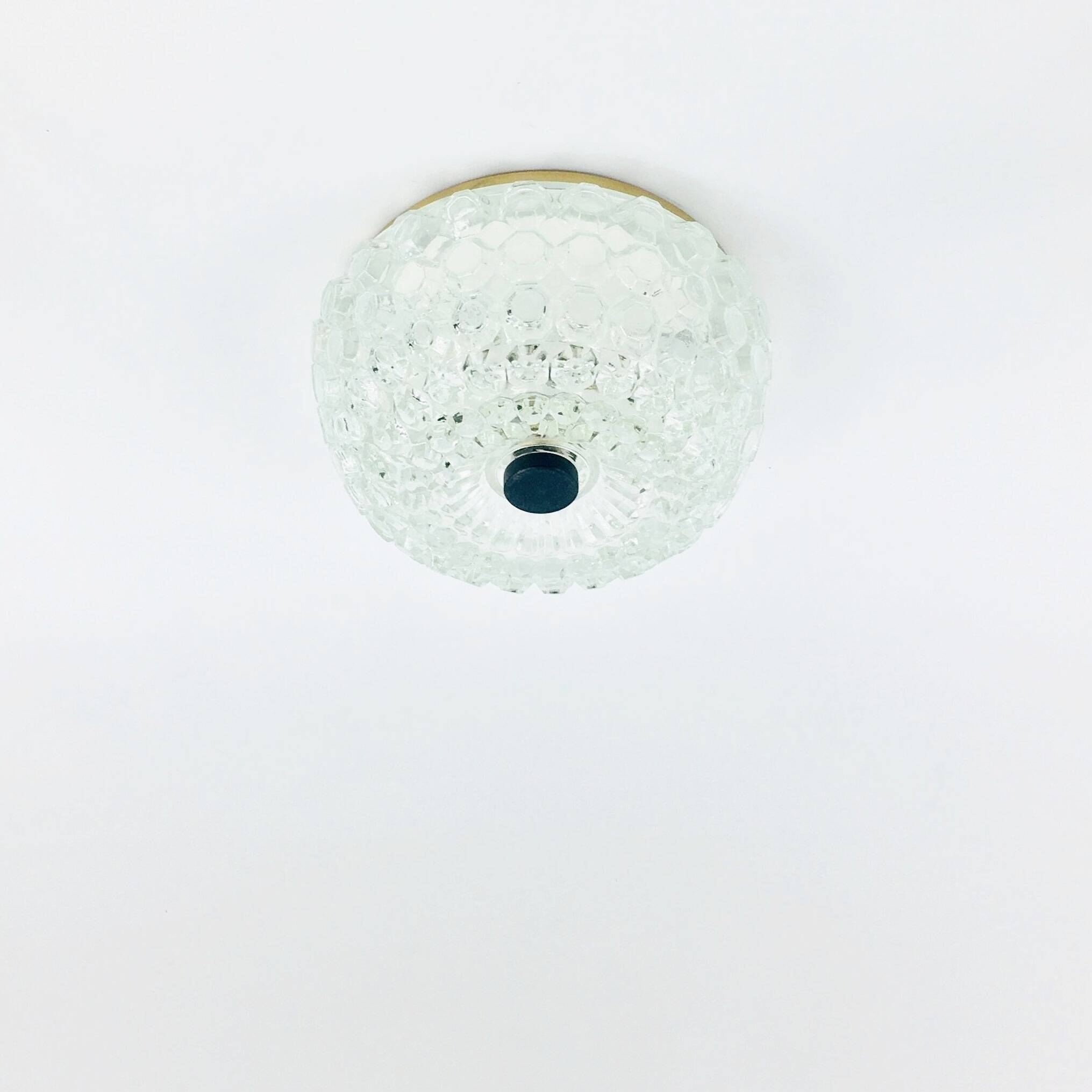 Mid-Century Bubble Glass Flush Mount/Ceiling Light from Limburg, Germany, 1960s
