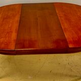 Louis XVI style table in cherry with 2 extensions